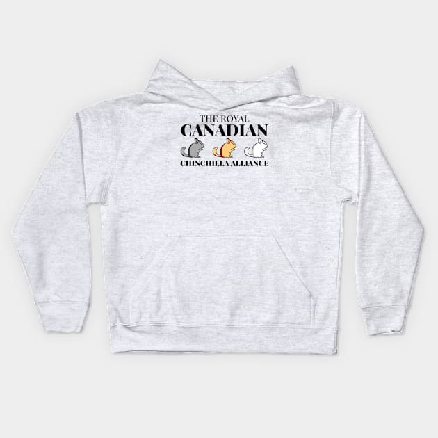 The Royal Canadian Chinchilla Alliance Kids Hoodie by INLE Designs